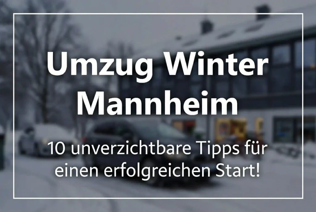 Umzug Winter Mannheim: 10 unverneinbare Tipps für einen erfolgreichen Start!