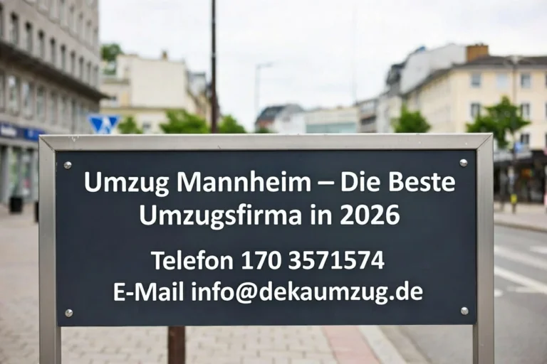Umzug Mannheim 2026: Beste Umzugsfirma im Vergleich | DEKA Umzüge