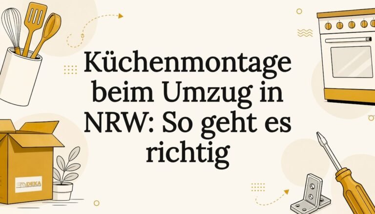 Küchenmontage Umzug in NRW: So geht es richtig