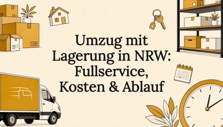 Umzug mit Lagerung in NRW: Fullservice, Kosten & Ablauf