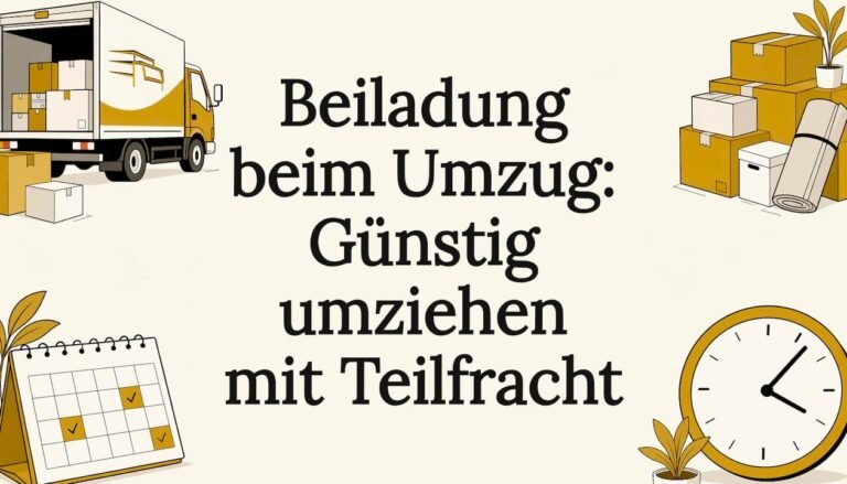 Beiladung Umzug: Günstig umziehen mit Teilfracht