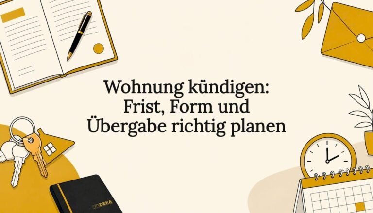 Wohnung kündigen: Frist, Form und Übergabe richtig planen