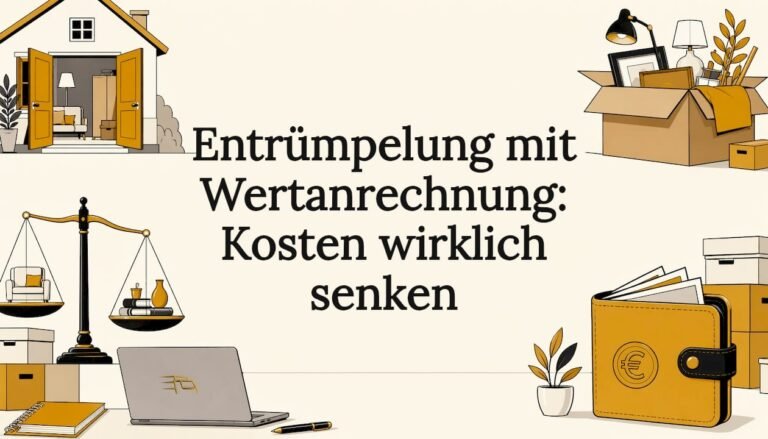 Entrümpelung mit Wertanrechnung: Kosten wirklich senken