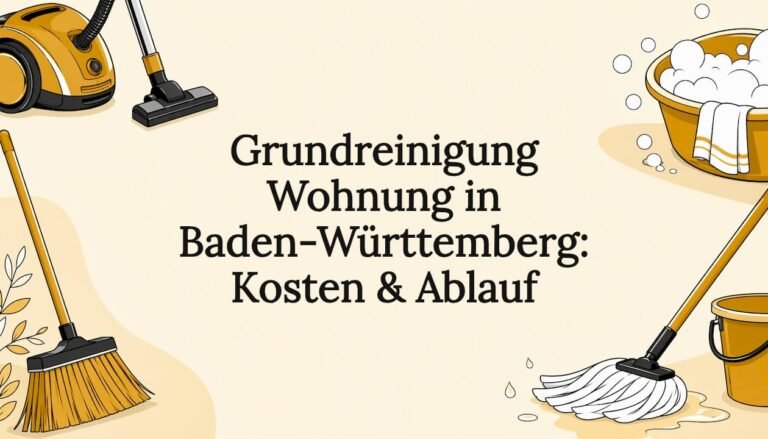 Grundreinigung Wohnung in Baden-Württemberg: Kosten & Ablauf