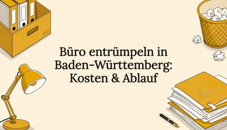 Büro entrümpeln in Baden-Württemberg: Kosten & Ablauf