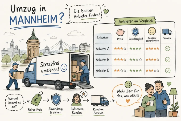 Umzugsunternehmen Mannheim: Die besten Anbieter im Vergleich