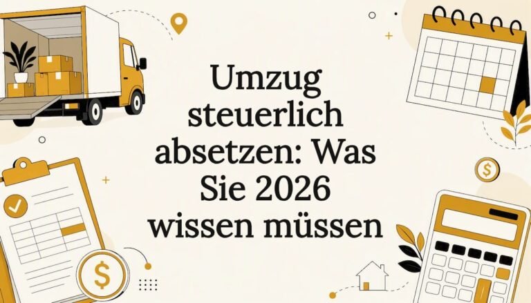 Umzug steuerlich absetzen: Was Sie 2026 wissen müssen