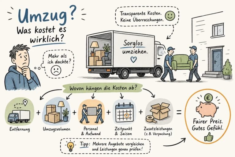 Umzugsfirma Kosten: Was Sie wirklich zahlen