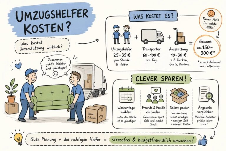 Was kosten Umzugshelfer wirklich? Preise und Spartipps