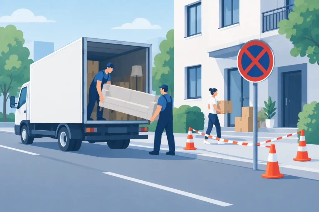 Halteverbotszone für den Umzug beantragen
