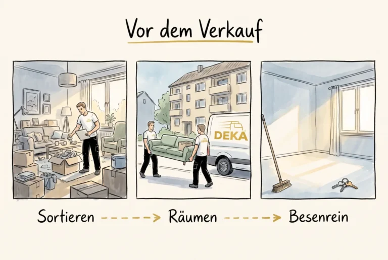 Entrümpelung vor dem Wohnungsverkauf: besenrein übergeben in drei Tagen